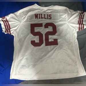 Reebok White and Red Sports Jersey